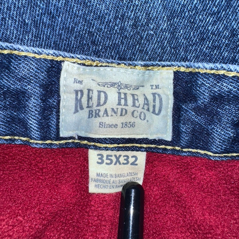 Men's Red Head Brand Co. Blue Lined Jeans Waist 35 X 32 - Picture 4 of 16
